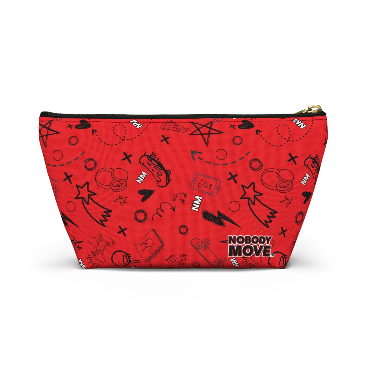 Nobody Move Elle Jae's Corner Pencil Pouch Red