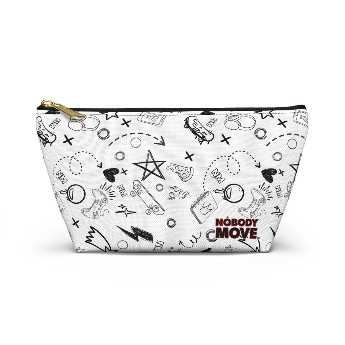 Nobody Move Elle Jae's Corner Pencil Pouch White