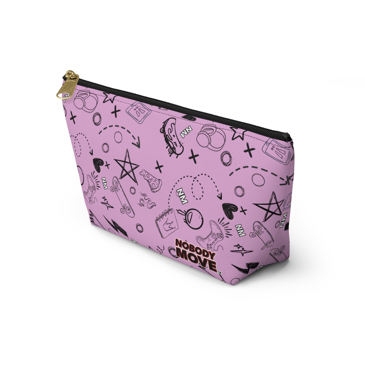 Nobody Move Elle Jae's Corner Pencil Pouch Pink