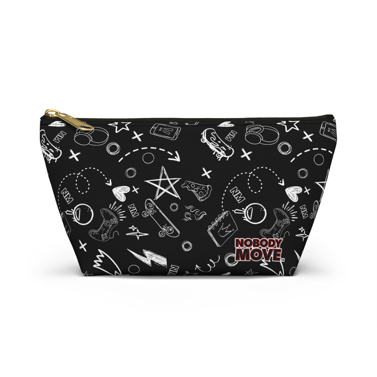 Nobody Move Elle Jae's Corner Pencil Pouch Black