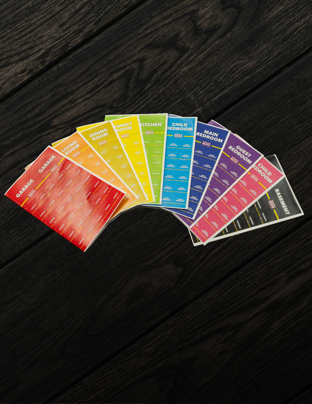 Stick & Sort Labels to make the move easier