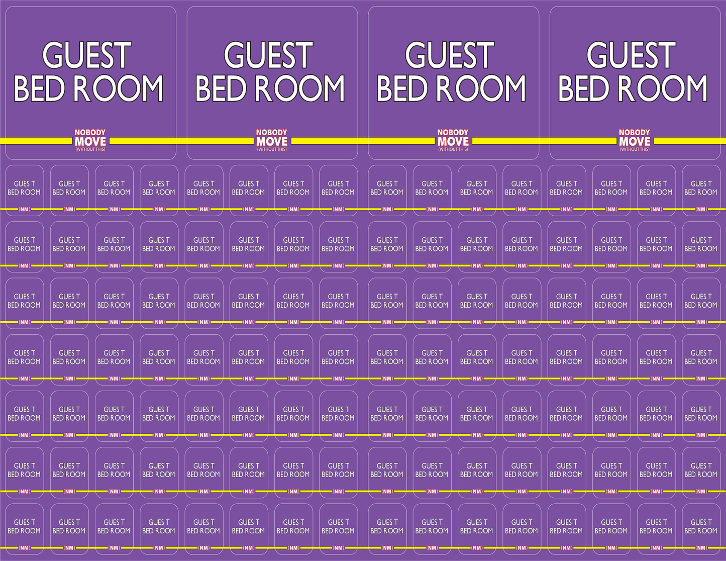 Stick & Sort Labels to make the move easier