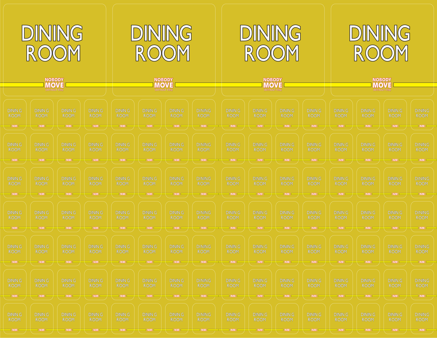 Stick & Sort Labels to make the move easier