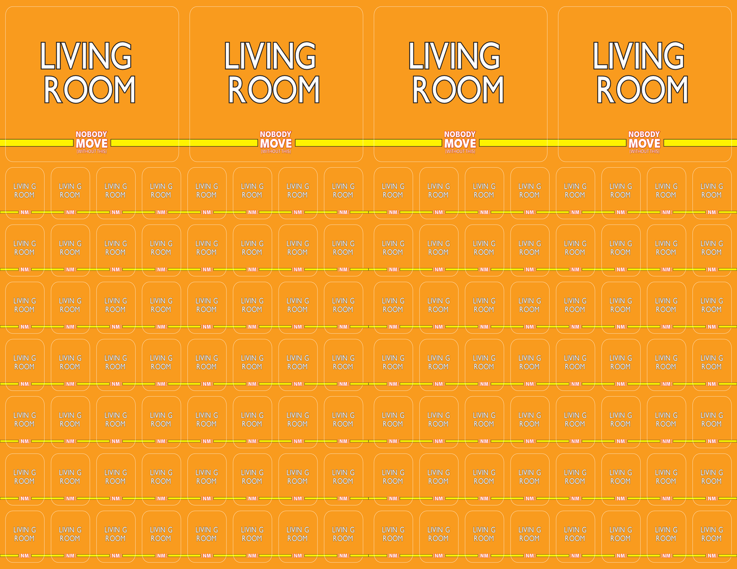 Stick & Sort Labels to make the move easier