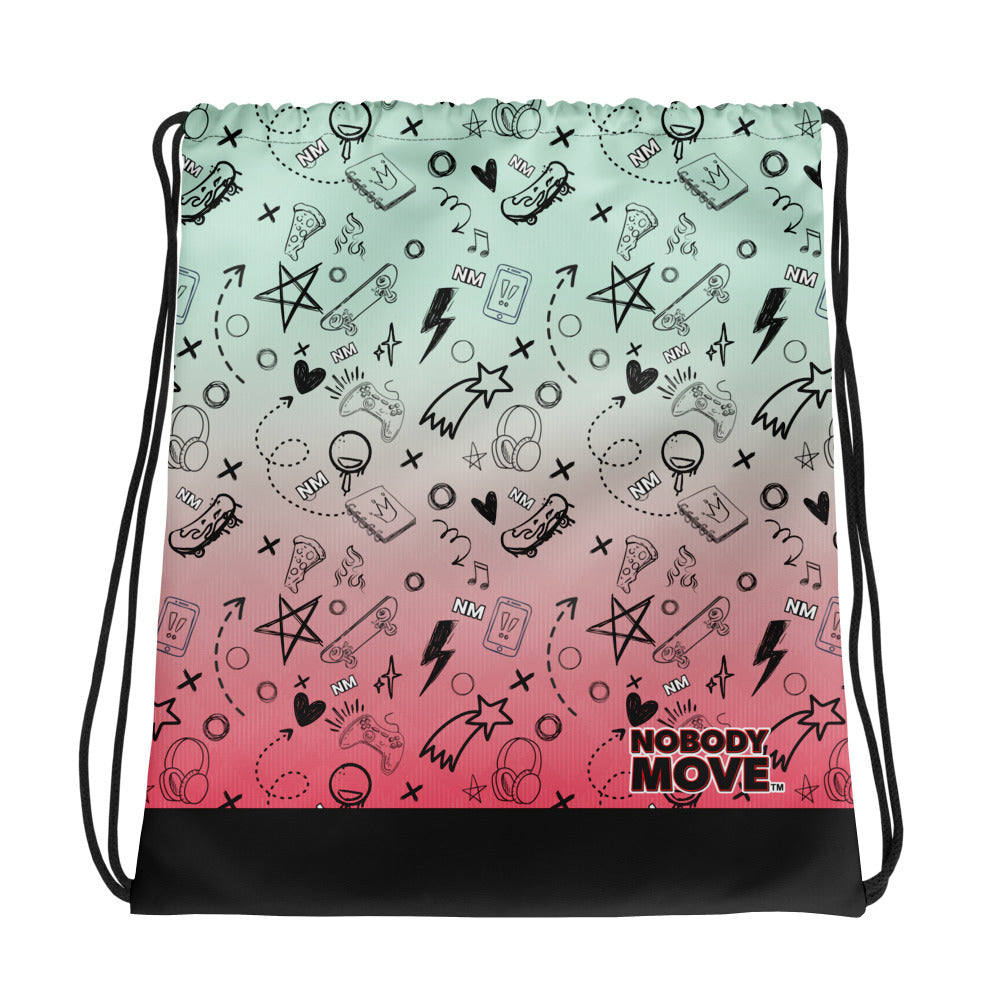 Nobody Move Elle Jae's Corner Drawstring Bag Watermelon