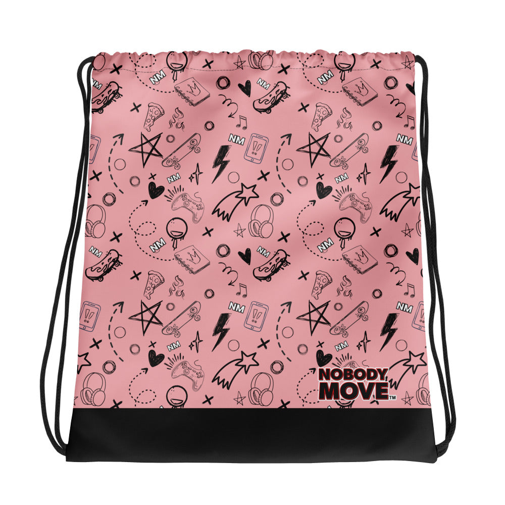 Nobody Move Elle Jae's Corner Drawstring Bag Pink