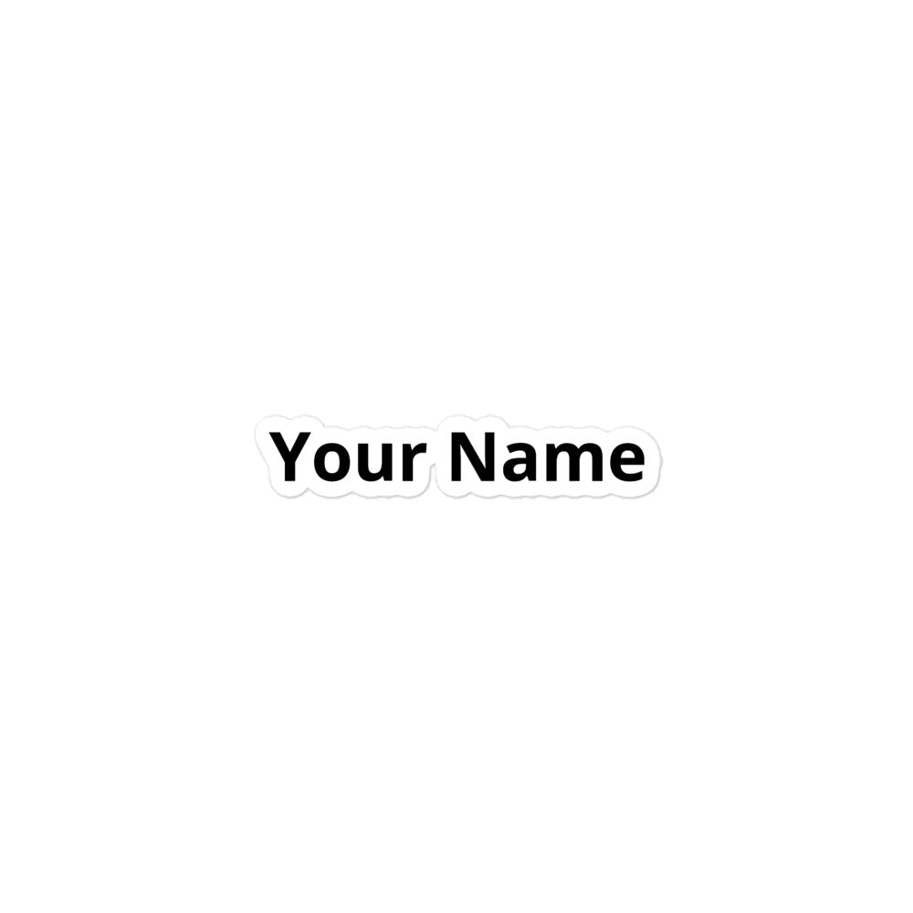 Personalized Name Stickers – Custom Vinyl Kiss-Cut Stickers