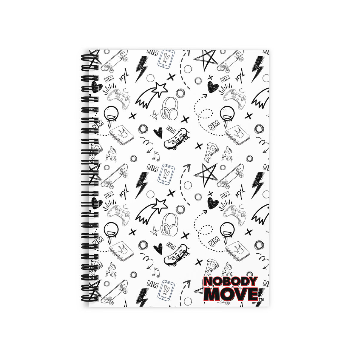 Nobody Move Elle Jae's Corner Notebook White